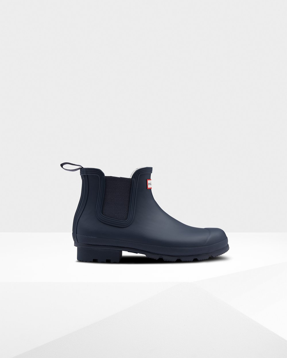 Mens Hunter Original Insulated - Chelsea Boots Navy - 3842-VNAFD